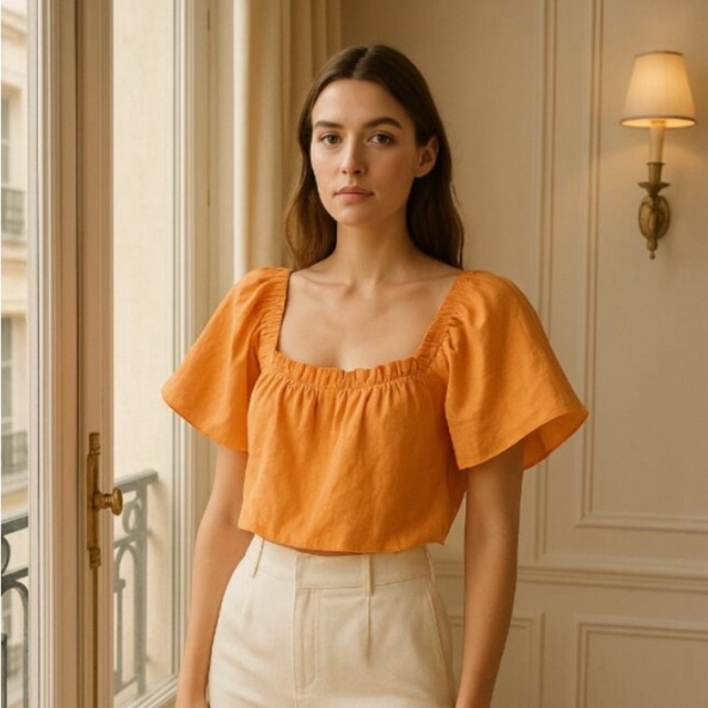 Zara Orange Top